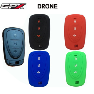 ปลอกกุญแจรีโมทรถมอเตอร์ไซต์จีพีเอ็กซ์ GPX DRONE เคสซิลิโคนหุ้มรีโมทกันรอย ซองใส่รีโมทกันกระแทก สีดำแดงเขียวยางหนานุ่มมือ