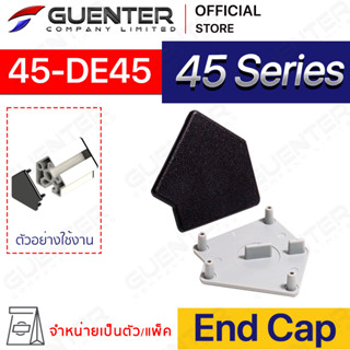 End Cap 45-DE45 – 45 Series (จำหน่ายแบบตัว/แพ็ค) ฝาปิดสำหรับโปรไฟล์ขนาด 45×45 45 องศา มีให้เลือก 2 สี [ASD-DE4]