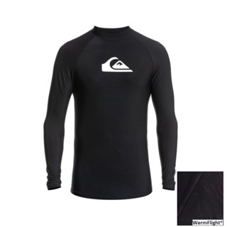 Quiksilver เสื้อว่ายน้ำแขนยาว ผู้ชาย กันแดด Heater Long Sleeve UPF 50 Rash Vest 224 EQYWR03308-KVJ0