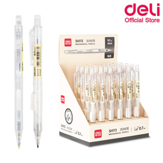 Deli SH113 Mechanical Pencil ดินสอกด ขนาด 0.7mm (แพ็คกล่อง 36 แท่ง) ดินสอ เครื่องเขียน อุปกรณ์การเรียน อุปกรณ์เครื่องเขียน