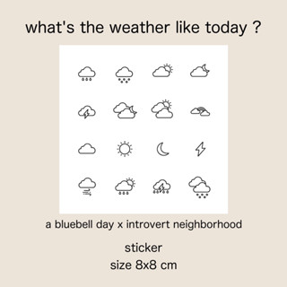 สติกเกอร์ whats the weather like today ?