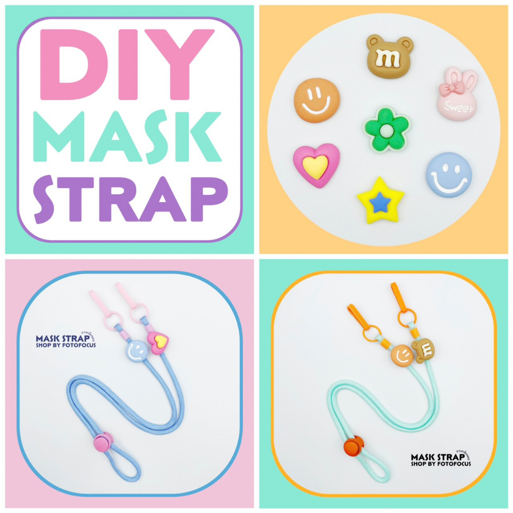 SMILEY-สายคล้องแมส SMILEY 😊 สั่งทำได้ทุกสี เลือกสีเองได้เลย