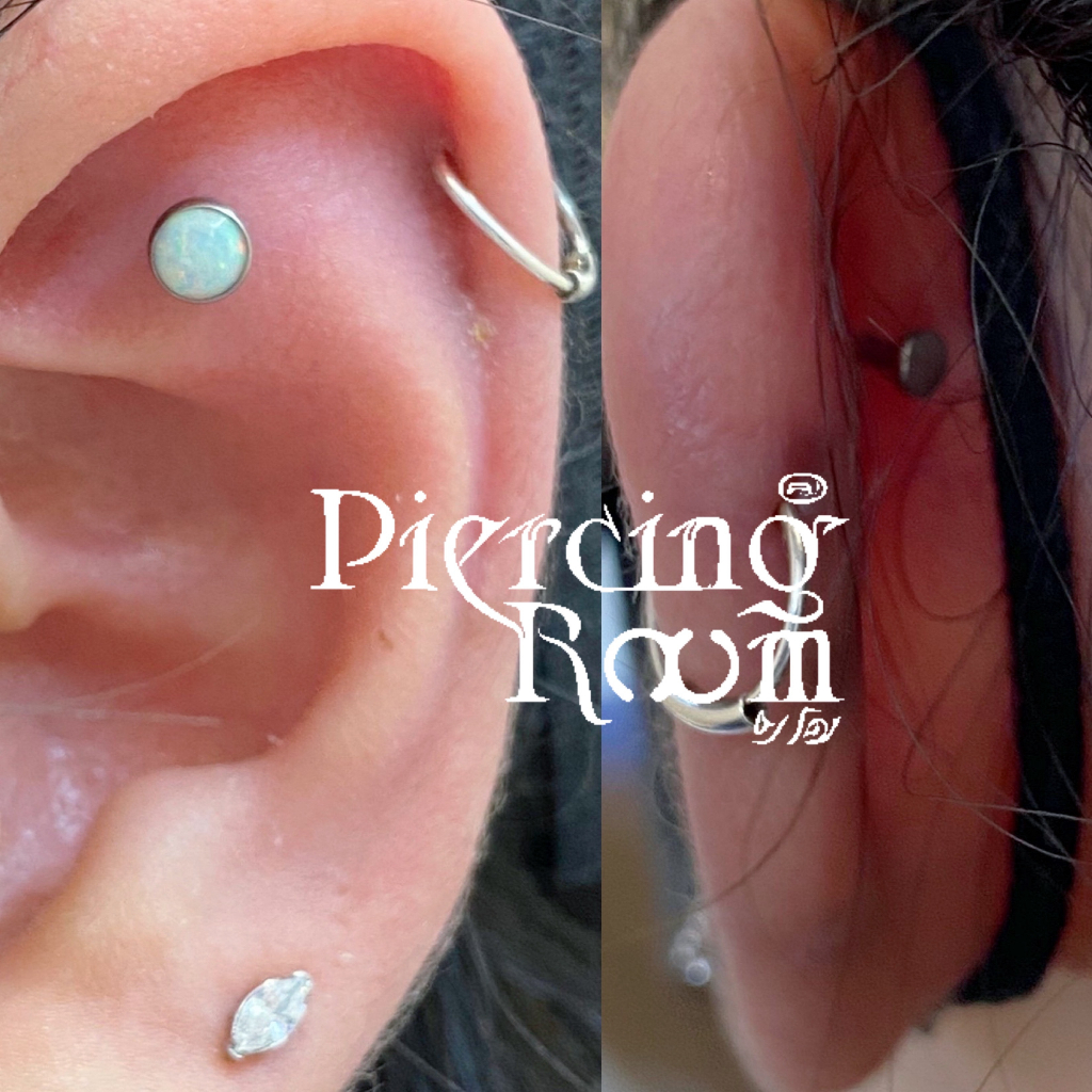 Piercingroom by Jay حلق أوبال أبيض للبشرة الحساسة — صورة 4