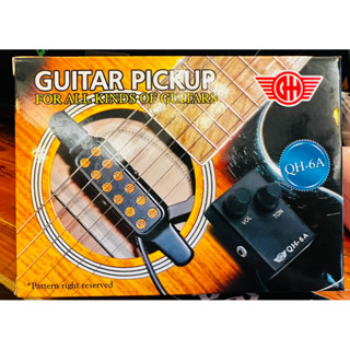 Guitar Pickup ปิ๊กอัพกีต้าร์โปร่ง QH-6A กีต้าร์ Pickup QH-6A ปิ๊กอัพกีตาร์ แบบคาด sound-holeรับรองไม่ผิดหวังจริงๆค่ะ