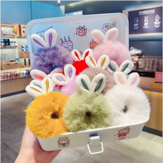 ยางรัดผมหูกระต่าย 🐰 มี 12 สี ยางมัดผมน่ารัก ยางมัดผมฟูๆ ยางมัดผมขนนุ่ม ยางมัดผมโดนัท ยางมัดผมหางม้า ยางรัดผมเกาหลี ยางรั