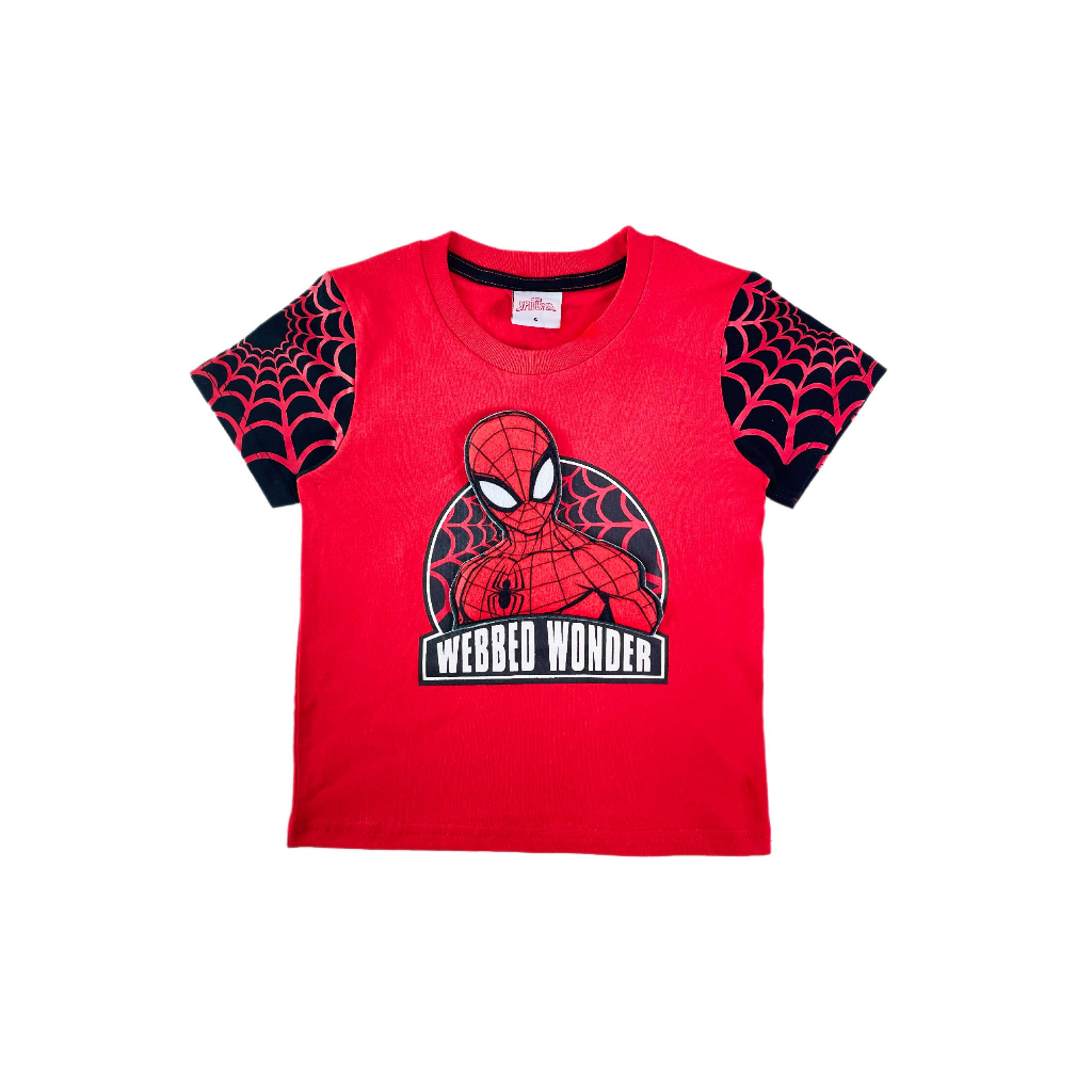 MARVEL SPIDERMAN : 011256 เสื้อยืดเด็กผู้ชาย ลิขสิทธิ์แท้