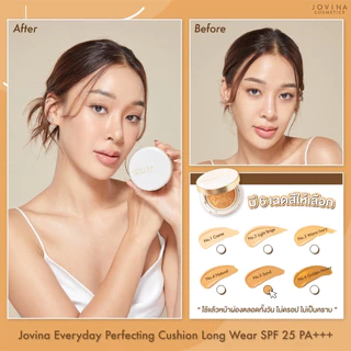 คุชชั่นโจวีน่า JOVINA COSMETICS Everyday Perfecting Cushion Long Wear SPF 25 PA+++ 15g