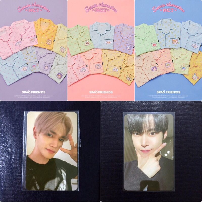 ♡✨ พร้อมส่ง ✨♡ NCT x SANRIO (SPAO) -การ์ดแทยง, โดยอง/ ชุดนอน โดยอง Doyoung x Kuromi, แจมิน Jaemin x 