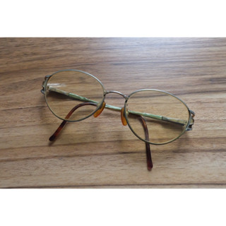 แว่น Vintage Pierre Cardin Glasses Size 54/17 130mm สีทอง มือสอง ของแท้