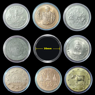 กล่องใส่เหรียญเพื่อสะสม [1 กล่อง มี 100 ตลับ] ขนาดตลับ 30 มม