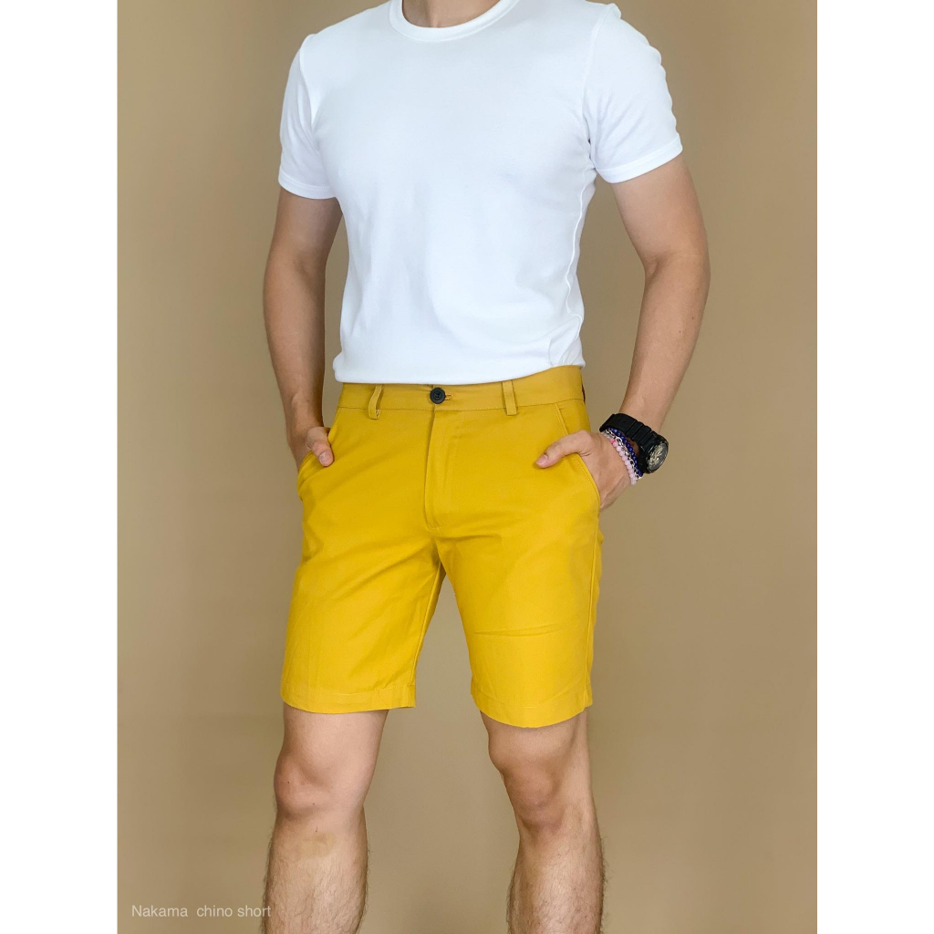 กางเกงขาสั้นผ้าชิโนความยาวความยาว17นิ้ว (ใส่โค้ดNA6JUNE ลดเพิ่ม 38.-)