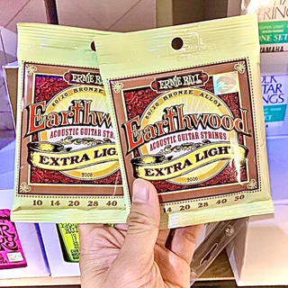 🎉ฟรีปิ๊กกีตาร์🎉สายกีตาร์โปร่ง Ernie ball 🐯เสียงเพราะคุ้มราคา🐯 ทองเหลือง กีตาร์โปร่ง/โปร่งไฟฟ้า สายเบอร์10