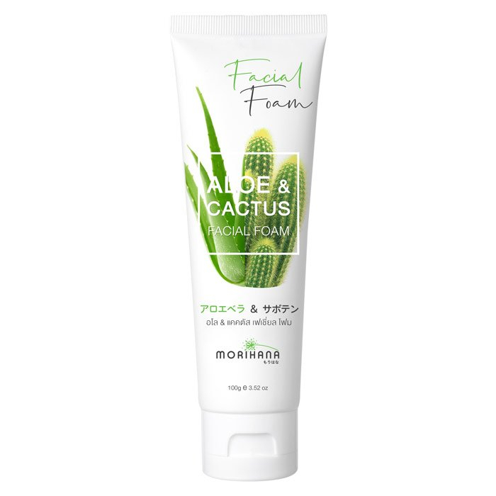MORIHANA Aloe & Cactus Facial Foam โมริฮาน่า อโล แอนด์ แคคตัส เฟเชี่ยล โฟม 100 ก.