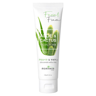 MORIHANA Aloe &amp; Cactus Facial Foam โมริฮาน่า อโล แอนด์ แคคตัส เฟเชี่ยล โฟม 100 ก.