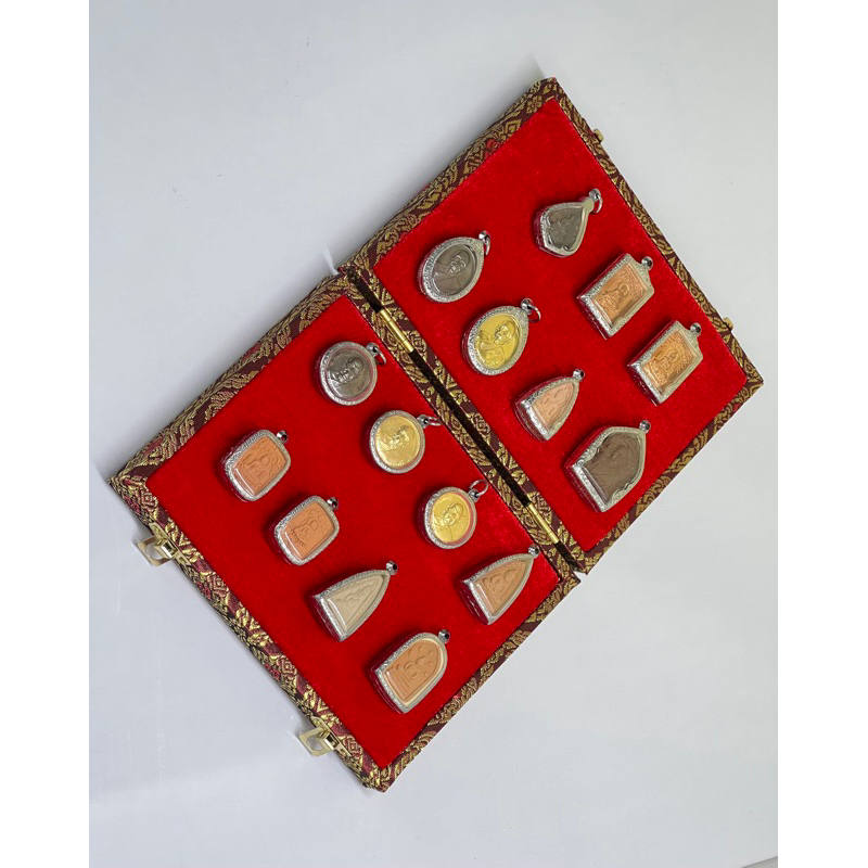 กล่องลายไทยเก็บพระกันดิ้น ป้องกันการกระแทกได้อย่างดี จัดเก็บง่าย พกพาสะดวก - รูปที่ 3