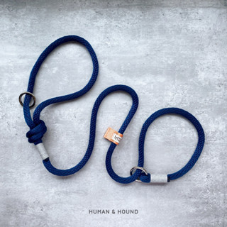 Slip Leash สี Navy : DOG SLIP ROPE LEASH สีกรม Navy - สายจูงฝึก สายจูงสัตว์เลี้ยง คล่องตัว น้ำหนักเบา