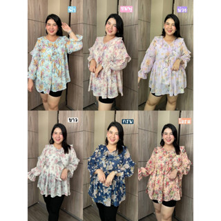 🔥Plussize🔥เสื้อคนอ้วน🔥อก 50 ความยาว 31      อก 54 ความยาว 31