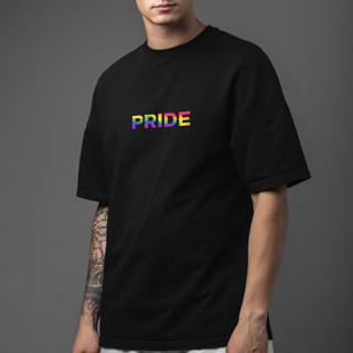 เสื้อยืดสีดำ สีขาว Pride Lgbt