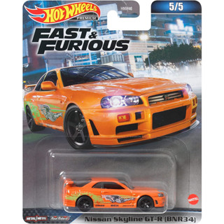 รถเหล็ก HOTWHEELS PREMIUM Fast and Furious - Nissan Skyline GT-R (BNR34) (HWP2023_#HKD21)