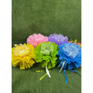 ช่อดอกไม้เปล่าทรงกลมแบบ 2  สำเร็จรูป ขนาด 25X25 โดยประมาณ