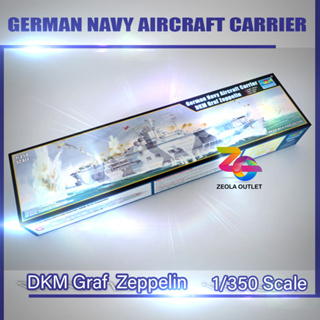 โมเดลเรือบรรทุกเครื่องบิน German Navy Aircraft Carrier DKM Graf Zeppelin 1/350 Trumpeter รุ่น 05627