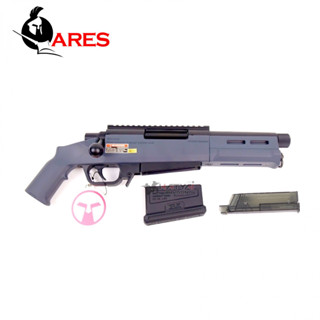 ARES Amoeba STRIKER AS03 UG Sniper สไนเปอร์ สีเทา แถมลูกบีบี ~ 1,000 นัด เป้ากระดาษ , ของเล่นบีบีกัน