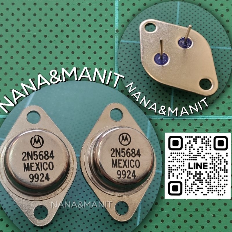 2N5684 จานบินPNP 15A 80V (งานแท้) แพ็คละ2ตัว