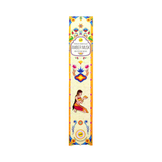 Natural Efe | Indian incense sticks - Sree Vani - Amber Musk | ธูปหอม แอมเบอร์ มาส 15g