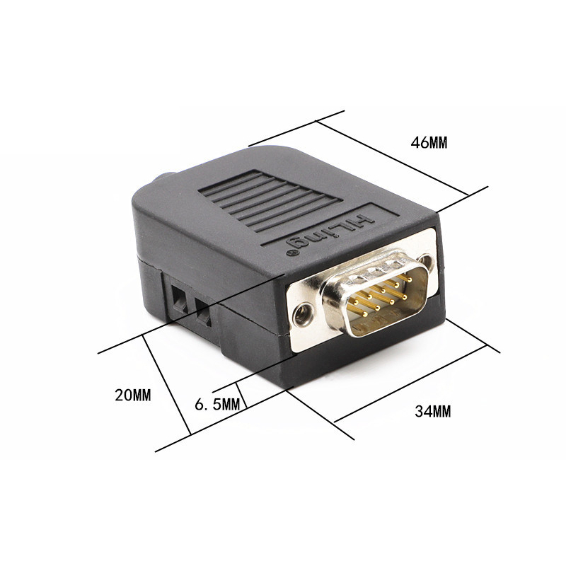 DB9 RS232 RS485 แบบช่องเสียบ ฝาครอบ ตัวผู้ ตัวเมีย Serial(DB9) Male & Female (DB9-TERMINAL)