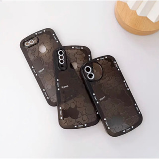 ✅เคสนิ่ม ลายแบร์บริคดำ สายห้อย Y02s การ์ตูน สำหรับรุ่น วีโว้ Y21 Y16 Y12s Y20 Y12 Y15 Y17 Y35 Y76 Y22 V23 Y15s