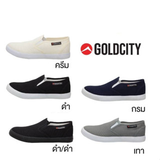 GoldCity-1271(1/2)_มี 10 สี_Size_37-45_ผ้าใบแบบสวมสลิปออน