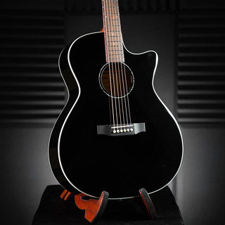 St.Matthew GA-1E Plus+ Jet Black SOLID SITKA SPRUCE / MAHOGANY St.Matthew Guitar Music Acoustic Guitar กีตาร์โปร่ง