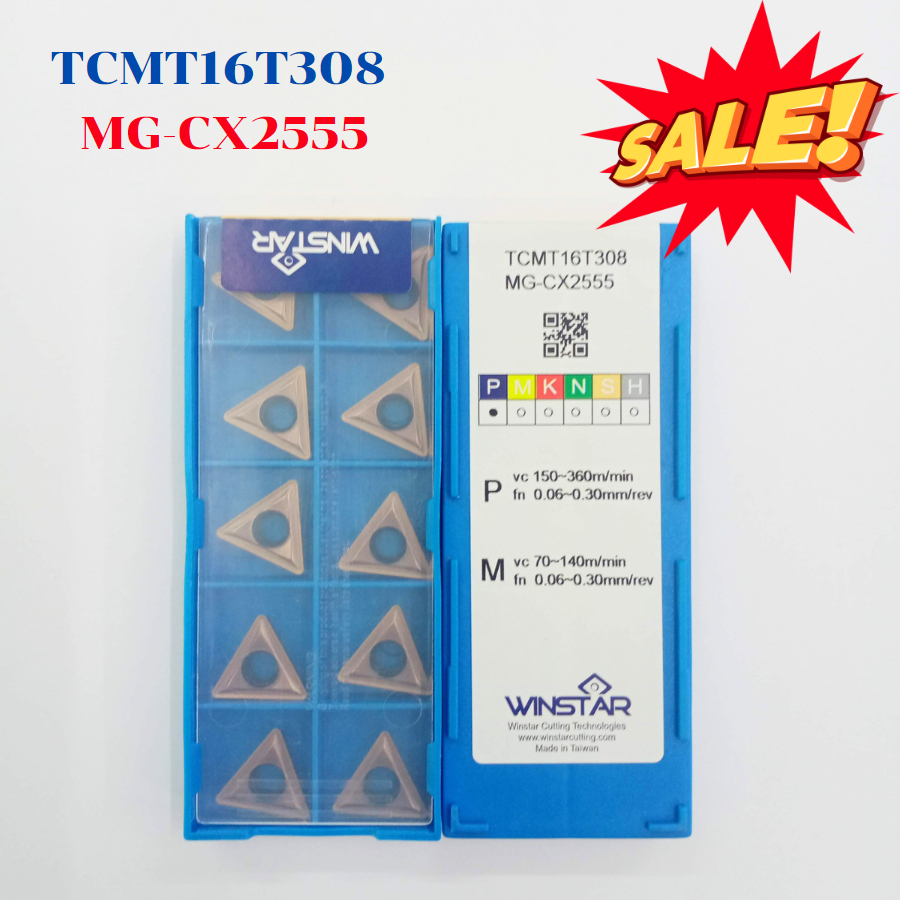 WINSTAR TCMT16T308MG-CX2555 Carbide Insert อินเสิร์ท คาร์ไบด์ สินค้าลดราคา มีจำนวนจำกัด ของแท้100%