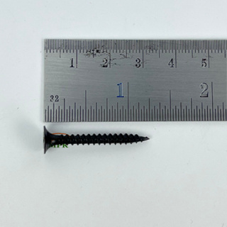 สกรูไดร์วอลล์ ชุบดำ #6x1”1/4 32มิล (บรรจุ 100 ตัว)