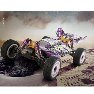 รถบังคัลWltoys 124019 แชสซีรถแข่ง ความเร็วสูง 55 กม. ต่อชั่วโมง 1/12 2.4GHz RTR 4WD โลหะผสมอลูมิเนียม รถแบตเตอรี่