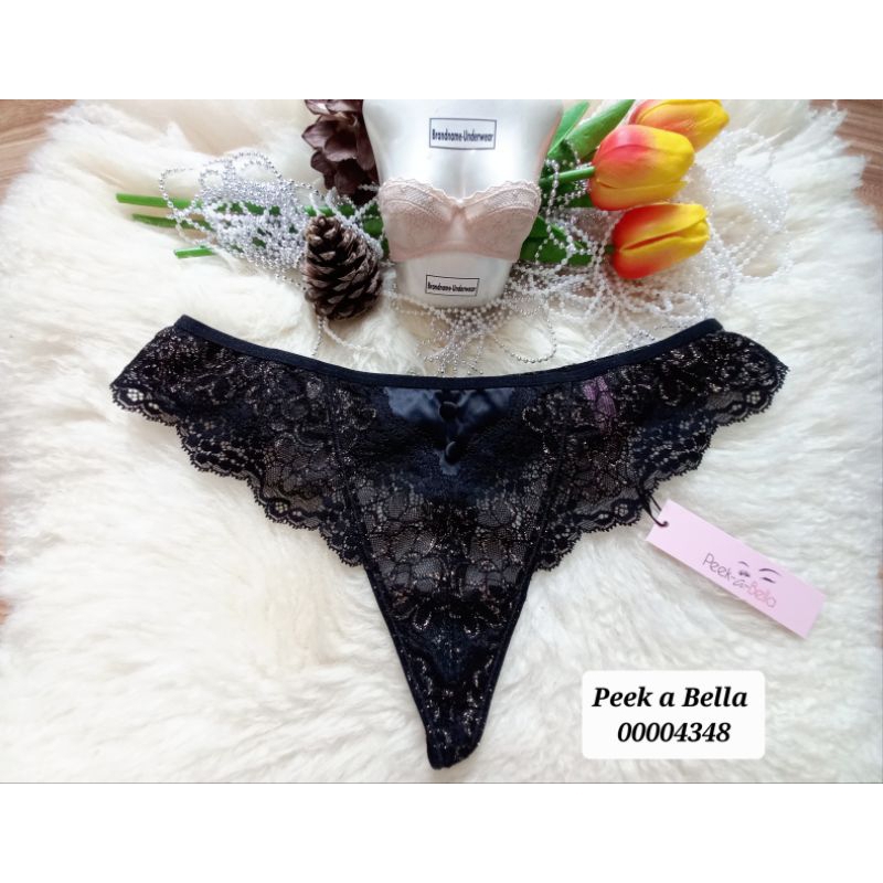 Peek a bella มาใหม่ SizeXS, S,M,L,XL ชุดชั้นในแบรนด์เนม/กางเกงใน จีสตริง G-string 00004348