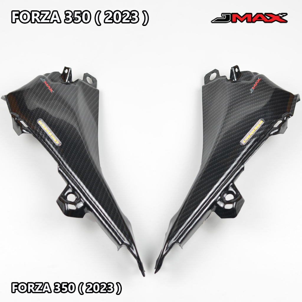อุดกระจก Forza 350 Forza350 ปี 2023-25 มีไฟเลี้ยว JMAX ตรงรุ่น 6D /สีดำด้าน