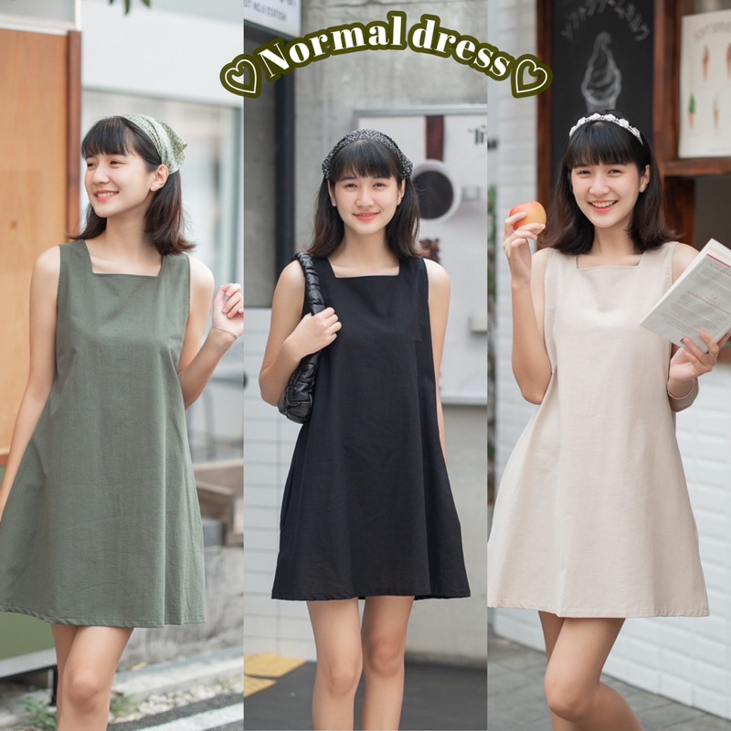 ♡Normal dress♡มินิเดรสสไตล์มินิมอล