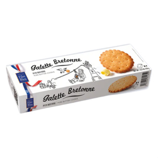 ฟิเลท เบลอ บิสกิตเนยสดสไตล์ฝรั่งเศส 130 กรัม - Cookies Galette Bretonne Pure Butter Biscuits 130g Filet Bleu brand