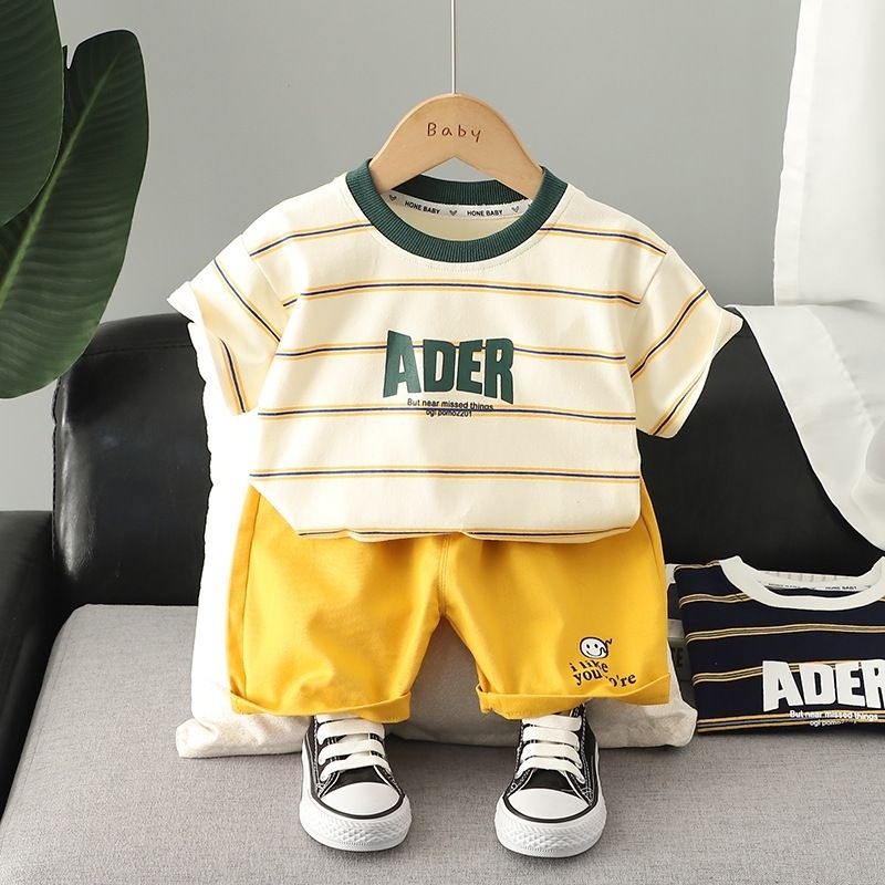 เซตเสื้อADERครีม+กางเกง