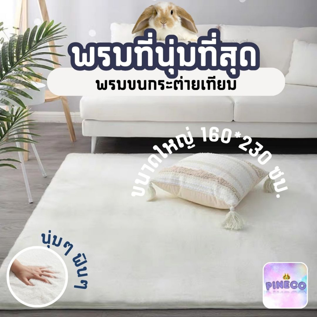 💥💥พร้อมส่ง!! นุ่มไม่ไหว นุ่มสุดๆ พรมขนกระต่ายเทียม  พรม พรมปูพื้น พรมห้องนั่งเล่น พรมห้องนอน พรมขนยาว ราคาถูกที่สุด!!!!