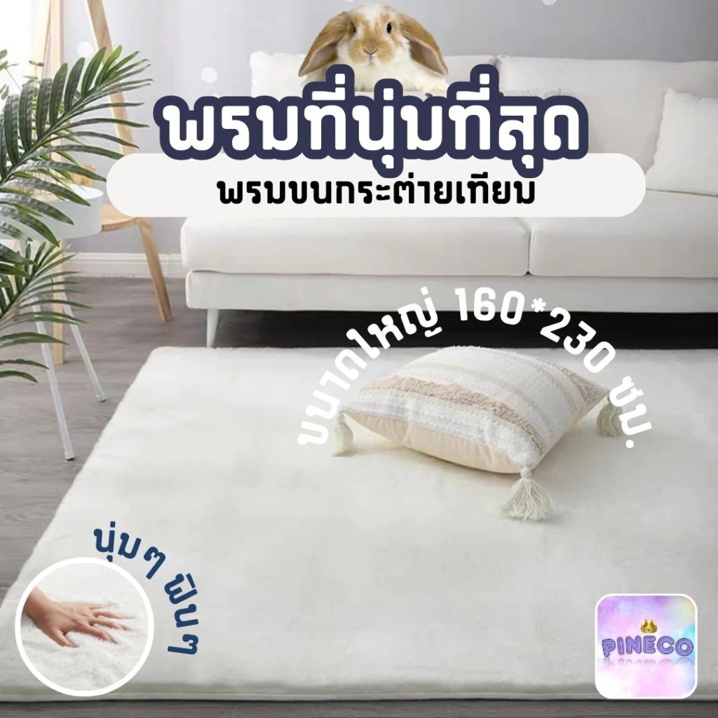 💥💥พร้อมส่ง!! นุ่มไม่ไหว นุ่มสุดๆ พรมขนกระต่ายเทียม พรม พรมปูพื้น พรมห้องนั่งเล่น พรมห้องนอน พรมขนยาว ราคาถูกที่สุด!!!!