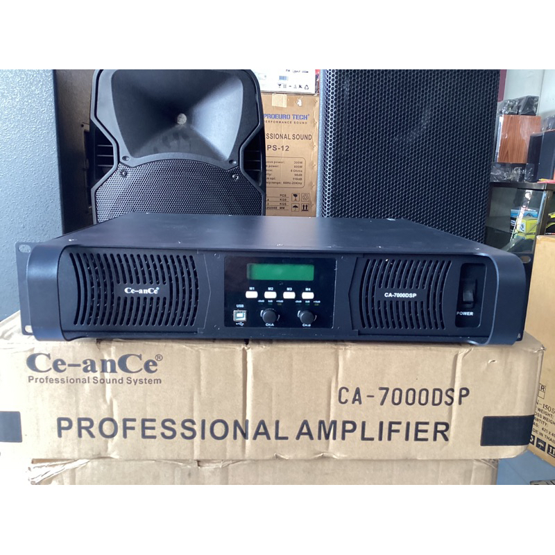 แอมป์ขยายสวิชชิ่ง Ce-anCe CA-7000DSP คลาสD 800×800W 8โอม 1200×1200W 4โอม