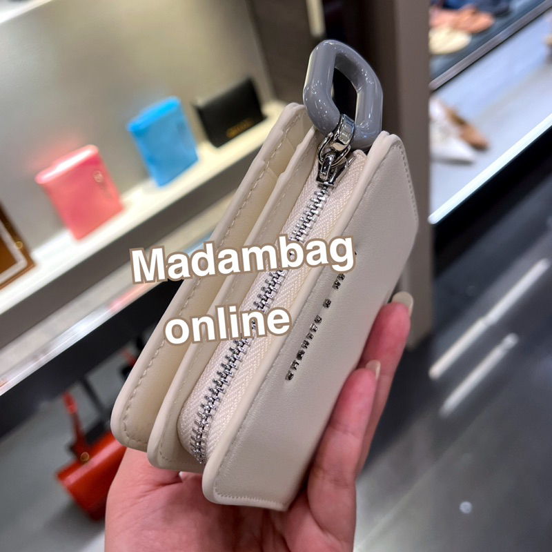𝗖𝗛𝗔𝗥𝗟𝗘𝗦 & 𝗞𝗘𝗜𝗧𝗛 Mini Top Zip Small Wallet  กระเป๋าสตางค์ใบสั้น แท้จากช็อป