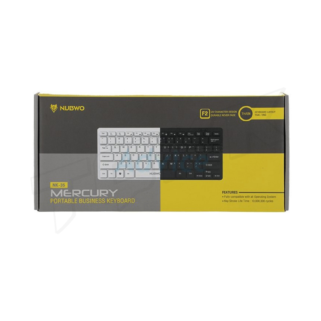 NUBWO NK-35 คีย์บอร์ด MINI MERCURY Portable Business Keyboard คีย์บอร์ดโน้ตบุ๊ค คีย์บอร์ดขนาดเล็ก