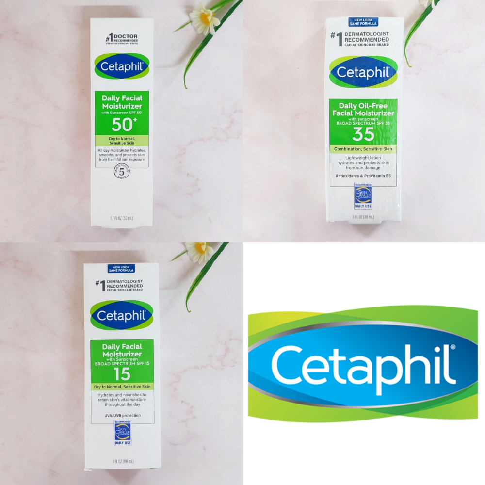 [Cetaphil®] Daily Facial Moisturizer Sunscreen SPF 50, 50 ml  เซตาฟิล มอยส์เจอไรเซอร์ผสมกันแดด สำหรั