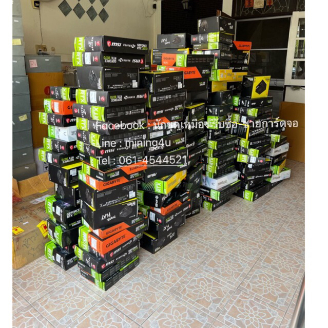 ✅การ์ดจอพร้อมส่ง✅ 6700XT,4090,3090,3080,3070ti,3070,3060ti,2080ti 1660ti 2060s 2080 มีทั้งมือ 1 / 2 