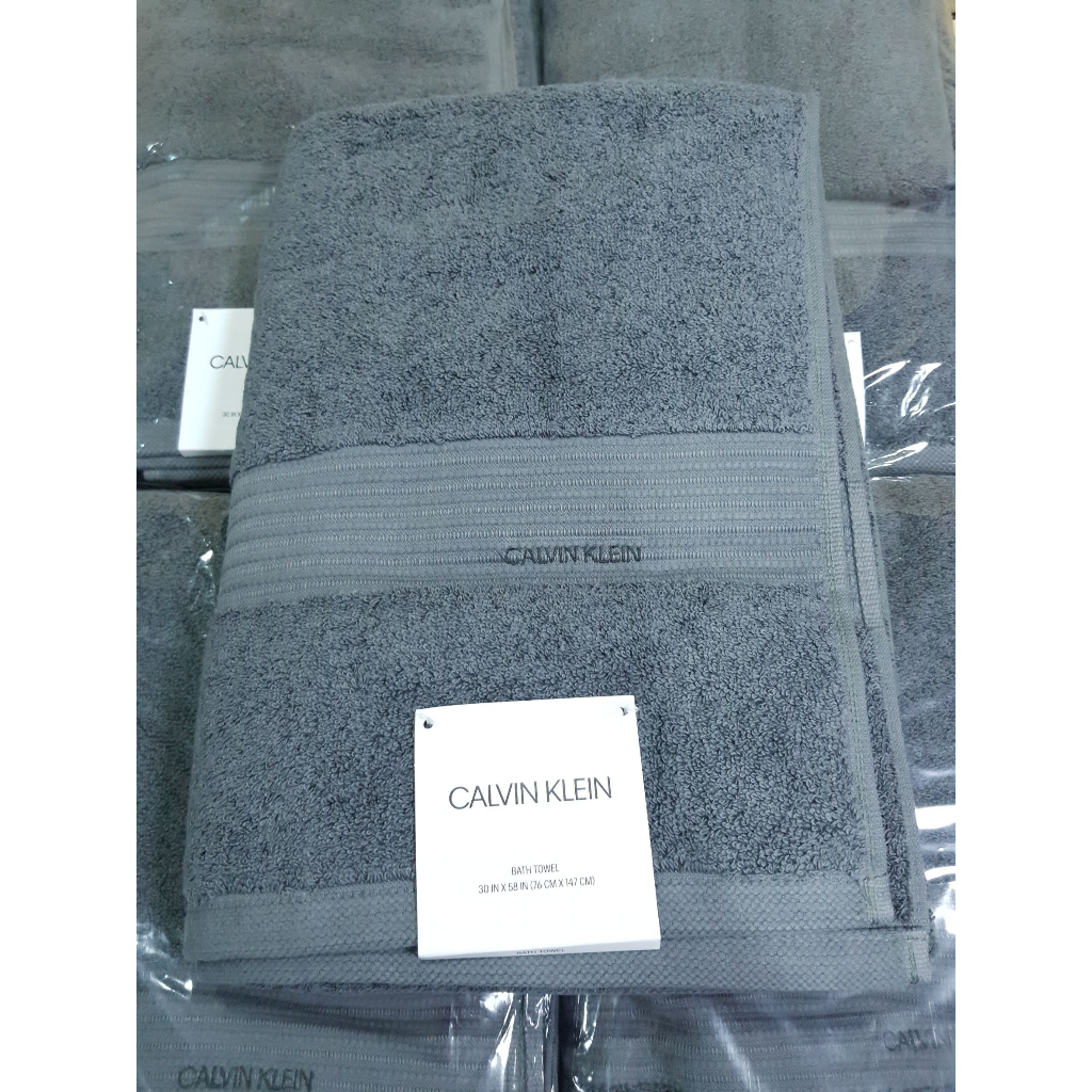 ผ้าเช็ดตัวแบรนด์ Calvin Klien รุ่น Exclusive of Decoration นำเข้าจากญี่ปุ่น ของแท้ล้าน%%