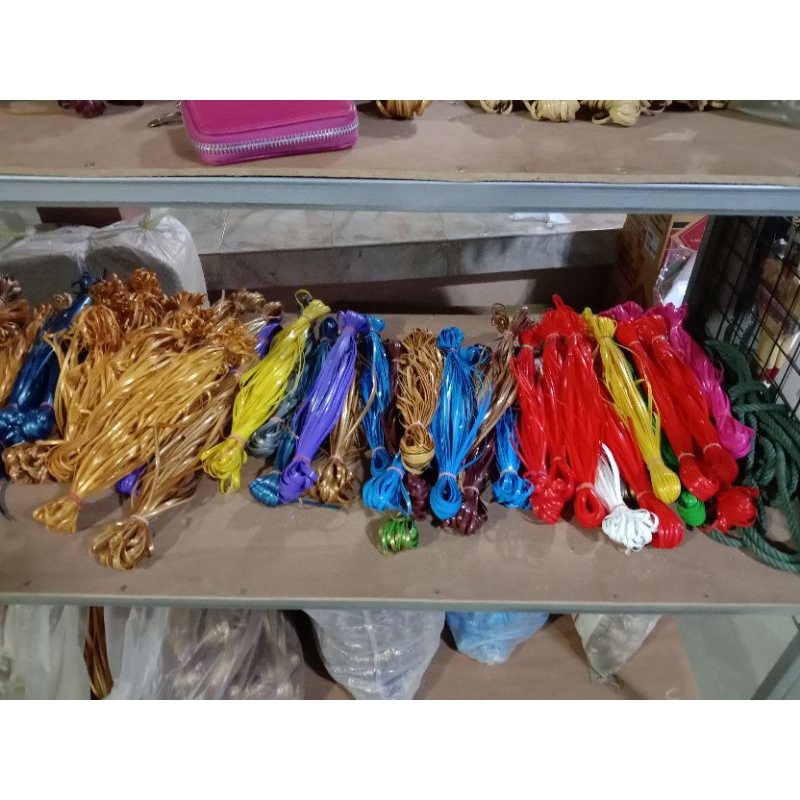 เส้นหวายเทียมขนาด4.8 มิล สีล้วน