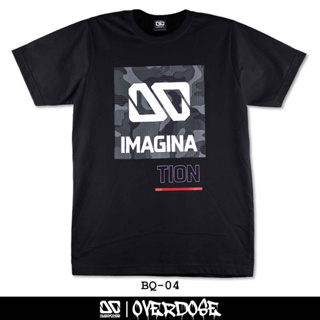 Overdose T-shirt เสื้อยืดคอกลม สีดำ รหัส BQ-04(โอเวอโดส)